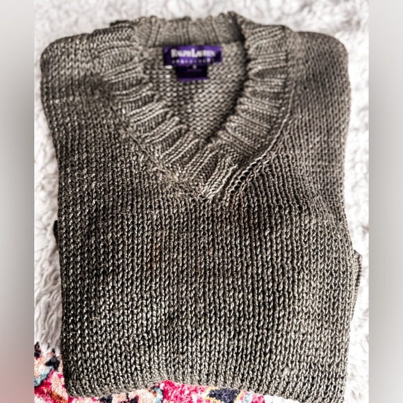 RALPH LAUREN PURPLE LABEL COLLECTION KNIT SWEATER
